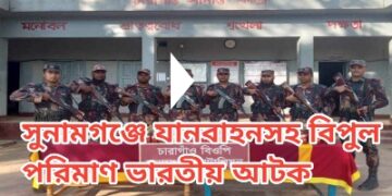 সুনামগঞ্জে ৫টি বিওপির এলাকা থেকে ৩১ লাখ টাকার ভারতীয় বিভিন্ন পন্য আটক