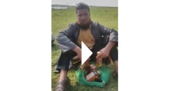 তাহিরপুরে মদসহ এক যুবককে আটক করেছে স্থানীয় জনতা