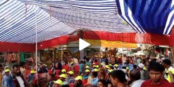 তাহিরপুরের বাদাঘাট বাজারে বিশাল কৃষক সমাবেশ অনুষ্ঠিত